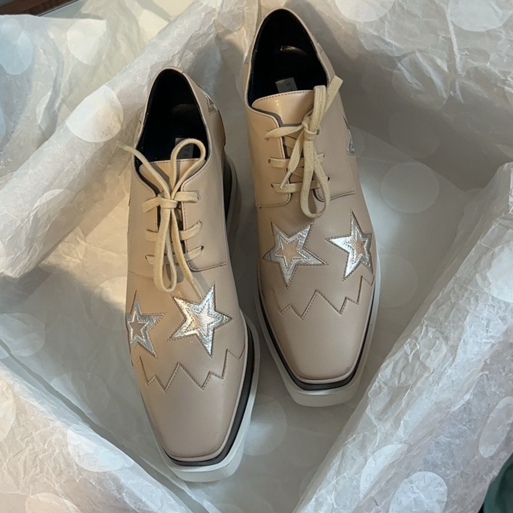 Like NEW - Stella McCartney Star Elyse Platform Oxfords - Picture 5 of 11